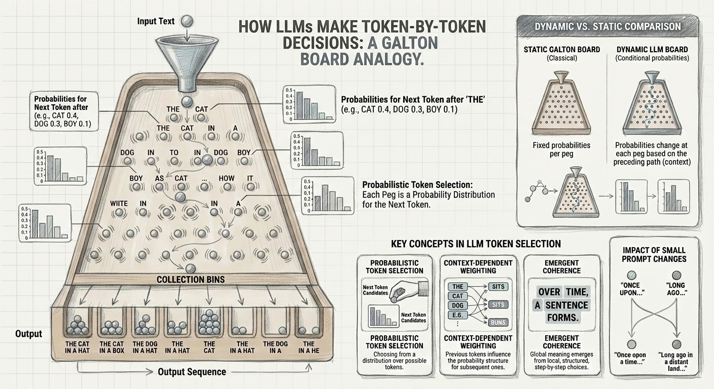 galton board analogy